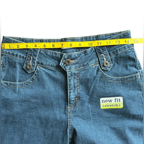 Lee Cropped Jeans Size 8 Authentic Y2K New With Tags Denim - Picture 3 of 5